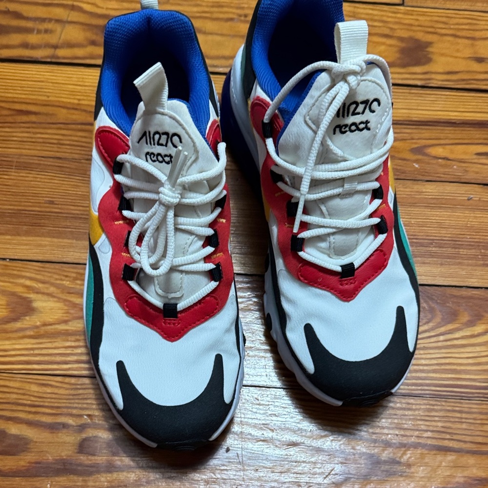 Nike Air Max 270 React Red Blue Sneakers